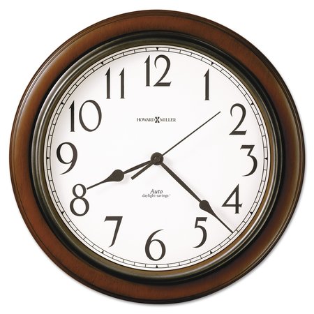 Howard Miller Talon Auto DS Wall Clock, 15.25", Cherry 625-417